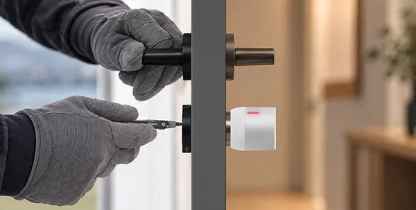 Intento de forzar una cerradura detectado por el sistema