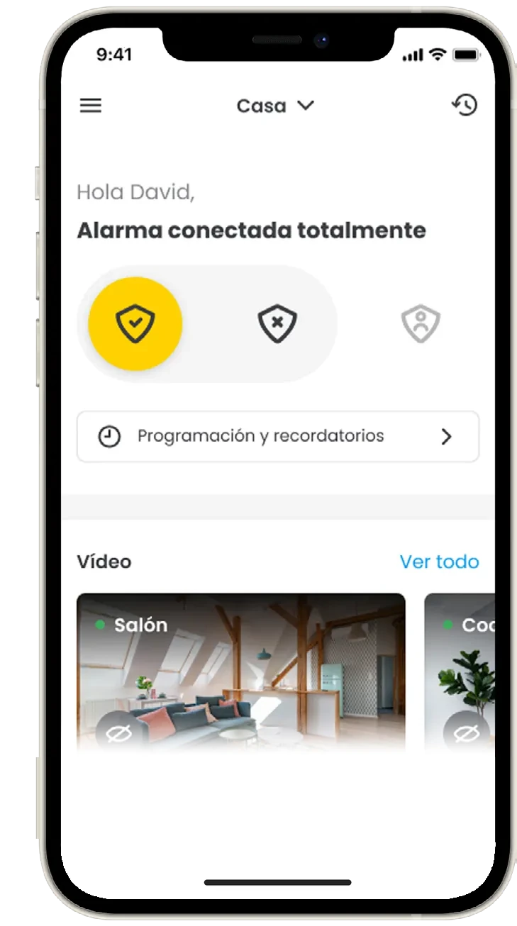 App de Movistar Prosegur Alarmas en el móvil